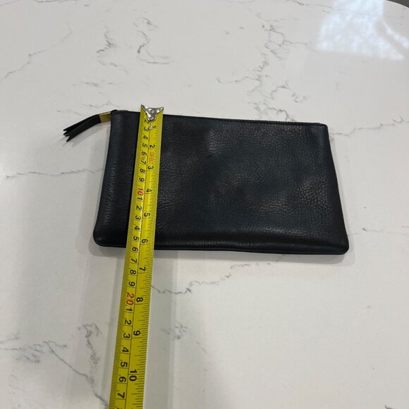 Madewell The Pouch Clutch Black Leather with Credit Cards pockets - Picture 8 of 8